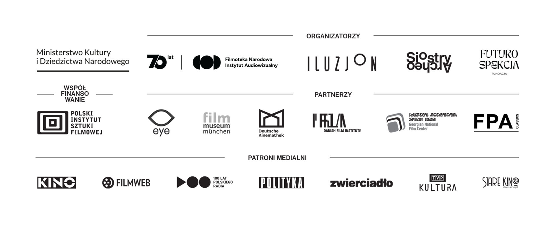 Logotypy partnerów i organizatorów